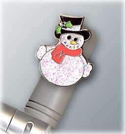 Snowman Cell Phone Antenna Charm Cellular or Pencil Top  