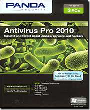 Panda Antivirus Pro 2010 3 User PC VISTA/7 SEALED NEW 705381189701 