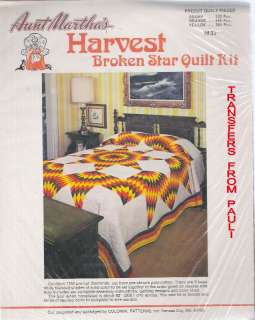 Harvest Broken Star Quilt Kit   1,152 Precut Pieces Click on picture 