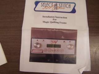 CRYSTAL QUILTER W/ SELECT A STITCH LONG ARM QUILTING MACHINE  