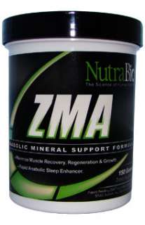 NutraBio ZMA Powder   500 Grams   Anabolic Support Formula 