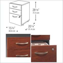   Vertal Mobile Wood File Light Filing Cabinet 042976603533  