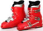 Salomon T3 Youth Ski Boots, US Youth Sz 6, MP 24.5, Red