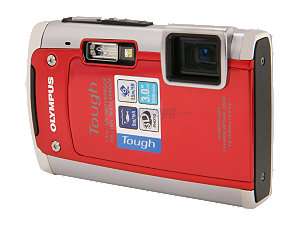 OLYMPUS TG 610 Red 14.0 MP Waterproof 28mm Wide Angle Digital Camera