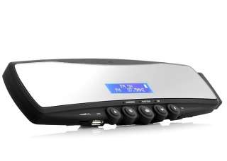 Bluetooth Car Rearview Mirror (MP3 Player, FM Radio)  