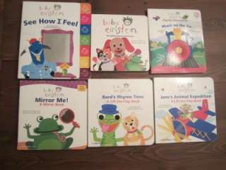 12 Baby Einstein Board Book Lot Toddler Baby Set VGC Q5  