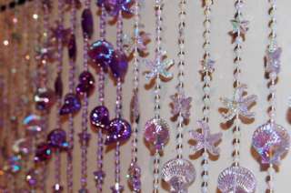 33 Seashell Purple(2 Tone)Beaded Curtain Window, Wall  