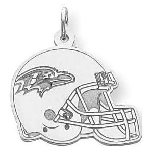   Silver NFL Baltimore Ravens Football Helmet Charm: Sports & Outdoors