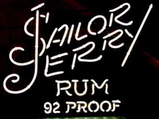 Sailor Jerry Rum Promotional BIG Bar Light Neon Sign NEW RARE LOOK 