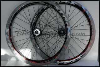   Bearing 51mm Super Deep V Fixie Bike Wheelset Wheels Rims Black 700c