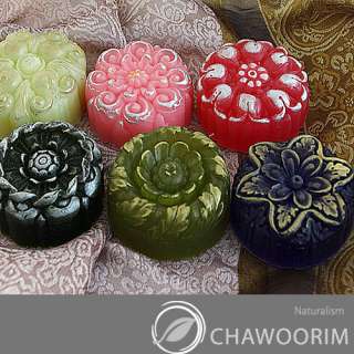 Graceful flower SET 6PCS Silicone Soap Molds Soap Making,Candle Molds 