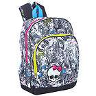 Monster High 16 inch Party Monsters Backpack   Black and White