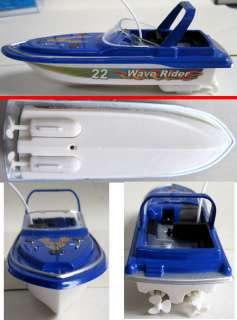   64 Blue Full Function Radio Control Boat R/C Speed Boat Ship Toy #8826