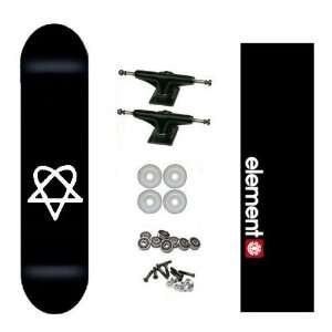 Bam Heartagram Pro HIM Skateboard Complete w/ Element Grip:  