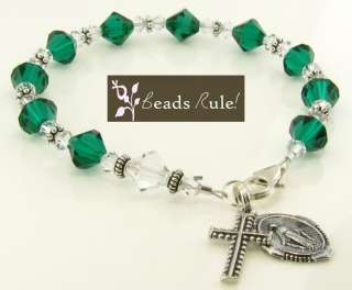 Swarovski Crystal BIRTHSTONE Rosary Bracelet  