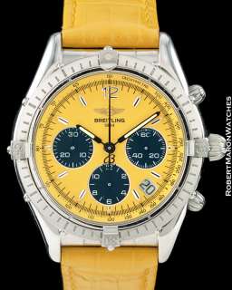 BREITLING COCKPIT CHRONOGRAPH YELLOW DIAL STEEL AUTOMATIC  