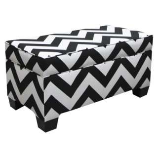 Storage Bench Upholstered in Fashion Fabrics   Black product details 