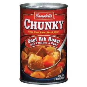 Campbells Chunky Beef Rib Roast with Potatoes & Herbs Soup 18.8 oz 