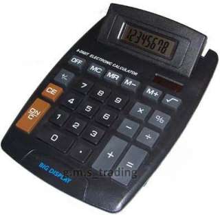 brand new large key and display desktop calculator solar and battery 