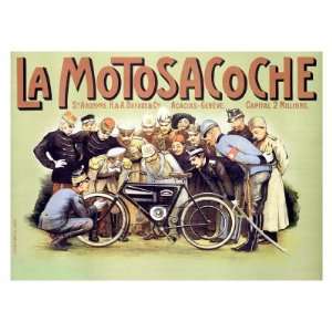  La Motosacoche Bicycle Engine Giclee Poster Print, 44x32 