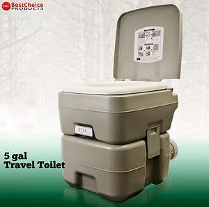   Toilet 5 Gallon Dual Spray Jets Travel Outdoor Camping Hiking Toilet