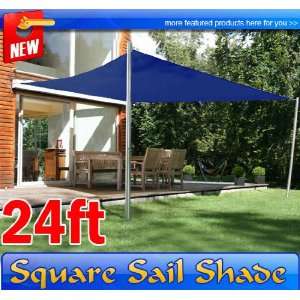   Sail Shade Canopy Outdoor Patio Garden Navy Blue Patio, Lawn & Garden