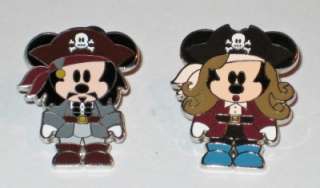MICKEY & MINNIE MOUSE Pirates Caribbean Cute Disney Pin  