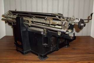   Royal Typewriter  Single Glass Sides w/extra long Carriage  