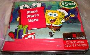American Greetings Christmas Cards Spongebob MIP  