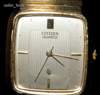 CITIZEN Mens Vintage Quartz Dress Analog Watch On Bracelet Model 4031 