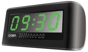 Coby CRA108 Digital AM/FM Alarm Clock With Radio, Black  