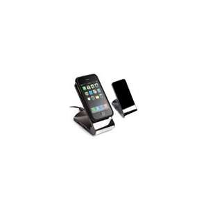   Cell Phone Stand with USB 2.0 4 Port Hub(Black) for Casio cell phone