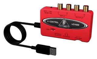  Behringer UCA222 U Control Ultra Low Latency 2 In/2 Out USB 