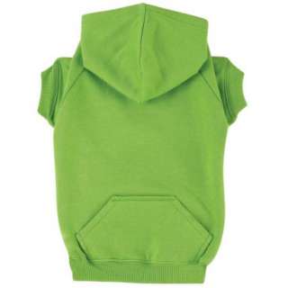 ZACK & ZOEY BASIC Green DOG HOODIE SWEATER CLOTHES  