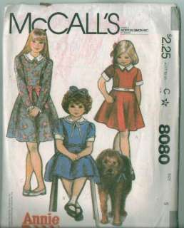   Orphan Annie Costume Sewing Pattern Annies Children Girls  