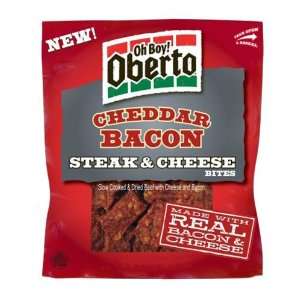 Oh Boy Oberto Cheddar Bacon Steak & Cheese Bites  Grocery 