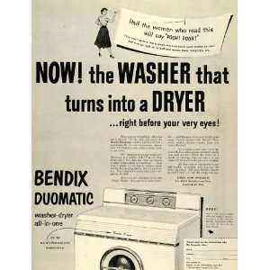  1953 Ad Bendix Home Appliances Cincinnati Washer Dryer 