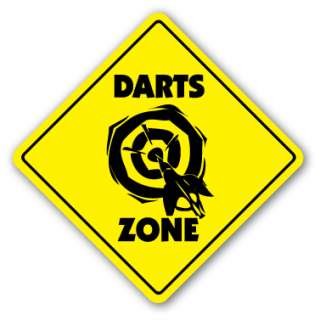 DART ZONE Sign darts board dartboard player gift tavern bar man cave 