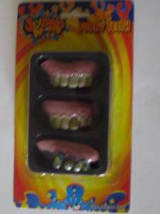FUNNY TEETH HILL BILLY 3 PACK DIFFERENT STYLES DENTURES  