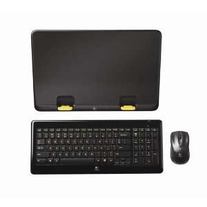  Logitech MK605 Laptop Kit, Keyboard/Mouse/Riser, Cordless 