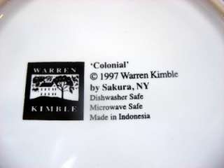 COLONIAL Warren Kimble Sakura Dinner Plate Flag AS IS  