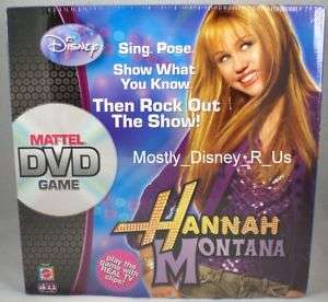 New Mattel Hannah Montana DVD Board Game Disney Channel  