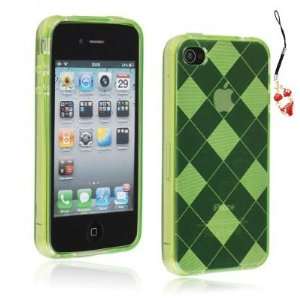  Crystal Clear Green Soft Backside Skin Plastic Case Cover Protector 