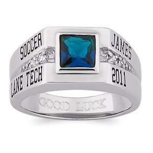   Stone & Cubic Zirconia CZ Class Ring   Personalized Jewelry Jewelry