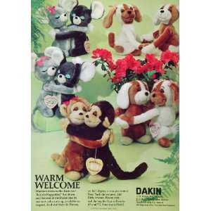  1977 Ad Dakin Huggables Stuffed Animals Puppylove Toy 