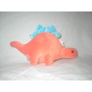 Orange and Blue Small Plush Dinosaur Toy