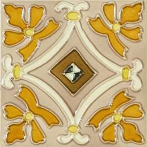  Hand Painted Deco Cortina 6 x 6 Inch Ceramic Kitchen Wall Floor Tile 