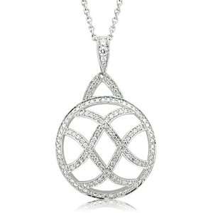   Diamond Circle Pendant Necklace (GH, I1 I2, 0.81 carat) Diamond