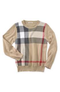 Burberry Check Sweater (Little Boys)  