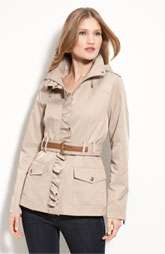 GUESS Ruffle Front Short Trench Coat Was $118.00 Now $78.90 33% OFF
